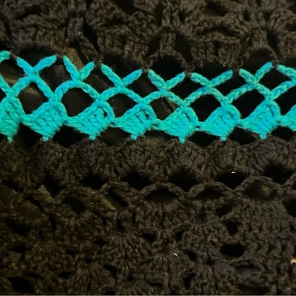 Inc International Concepts Crocheted Y2K Tank Top Lined Cotton Medium - Picture 6 of 9